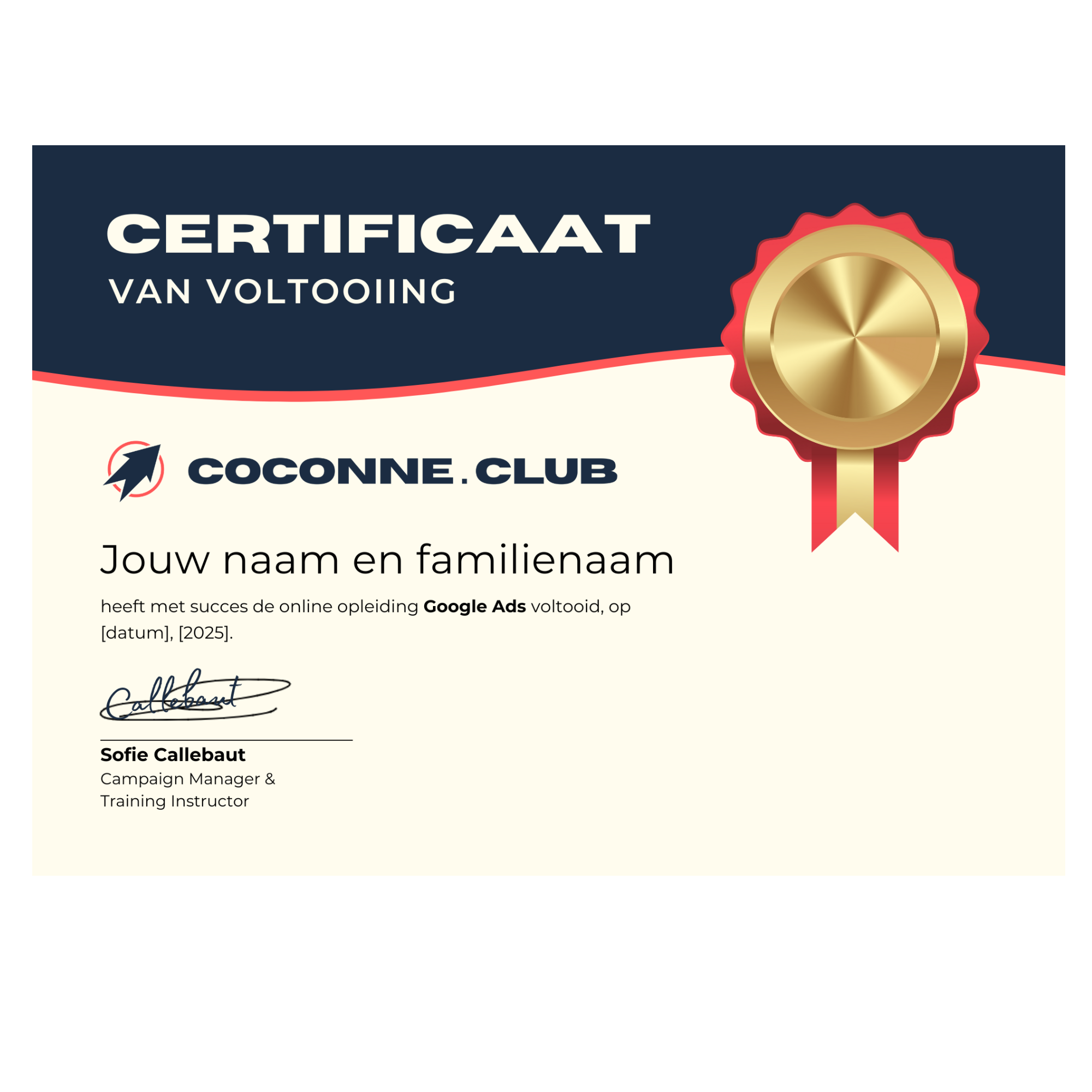 Behaal je eigen certificaten met Coconne club