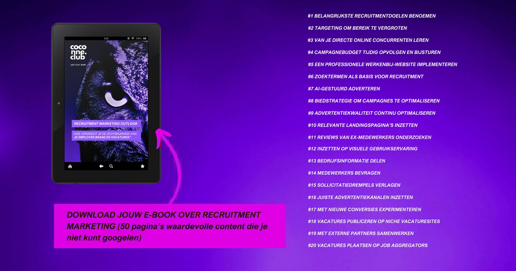 Verdiep je in dit e-book om te bepalen of de recruitment marketing opleiding waardevol voor je is (4000 x 2100 px)